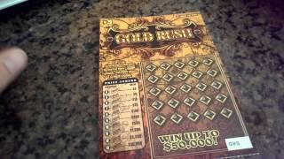 NEW GAME! $3 GOLD RUSH Scratch Off From Illinois Lottery. WINNING Ticket.
