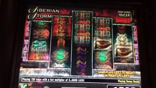 Siberian Storm Slot Machine ~ FREE SPIN BONUS ~MAX BET! ~ NICE WIN! • DJ BIZICK'S SLOT CHANNEL