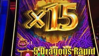 •FINALLY SUPER BIG WIN !!•5 DRAGONS RAPID Slot machine•Totally revenge completed/All Live Play•彡
