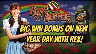 BIG WIN BONUS ON NEW YEAR DAY ON RUBY SLIPPERS! • Dianaevoni