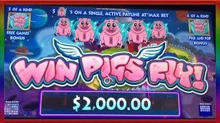 ** NEW STRANGE GAME ** WIN PIGS FLY ** HAVE YOU SEEN THIS BEFORE ? ** SLOT LOVER **