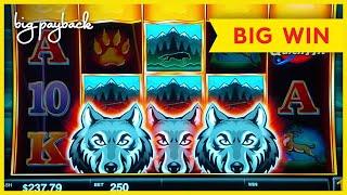 GREAT SESSION, LOVE IT! Quick Hit Wolf Mountain Slot - BIG WIN!