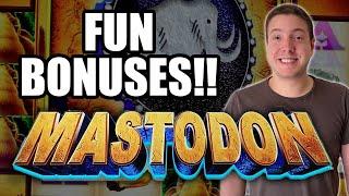 This Game Has a GREAT BONUS! Mastodon Slot Machine!