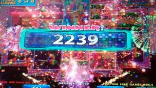 El Gran Festival Slot Machine Bonus - 8 Free Games with Mixed Stacks - Nice Win