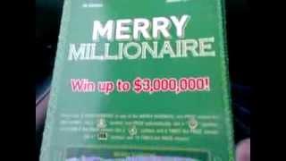 Three Merry Millionaire tickets - one pretty good winner
