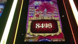 Massive win on can can slot machine
