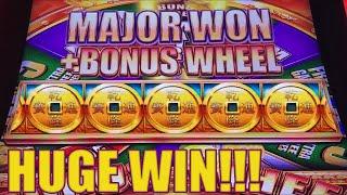 •WOW • MAJOR JACKPOT on 5 DRAGONS GRAND SLOT MACHINE! 5 COIN TRIGGER!