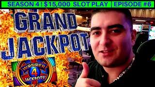 I Hit My 1st GRAND JACKPOT - Wonder 4 WILD PANDA Slot Machine $10 MAX BET | Season 3 | EPISODE #6