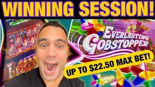 ⋆ Slots ⋆ Up to $22.50 MAX BET WINNING on Willy Wonka Everlasting Gobstoppers! | Good Fortune ⋆ Slot