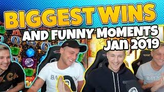 Biggest wins and funny moments of casinodaddy january 2019 (Casino Twitch & Youtube)