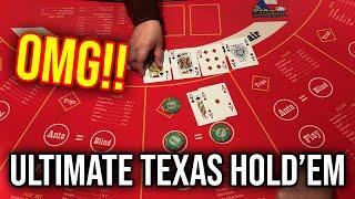 ULTIMATE TEXAS HOLD'EM! UNEXPECTED BIG HANDS!!! ONE INSANE HAND!!!