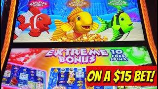OMG!! ⋆ Slots ⋆ I got the EXTREME Bonus All Three Fish!