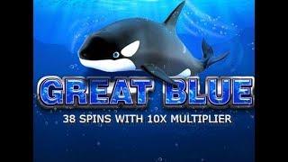 Great Blue Slot - 38 Spins x10 Multiplier!
