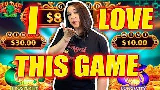 Slot Queen and her FAVORITE slot machine ! THE  "BAG GAME" !!