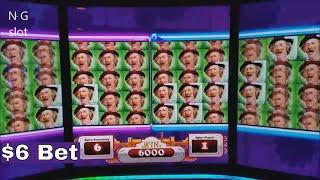 World of Wonka Slot Machine •GRANDPA JOE• Bonus Win and Oompa Loompa Bonuses Max Bet !! NICE GAME