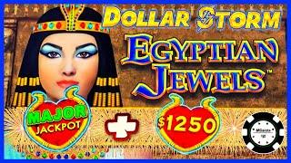 •️HIGH LIMIT Dollar Storm Egyptian Jewels MAJOR JACKPOT HANDPAY  •️$25 SPINS Slot Machine Casino