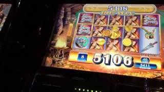 A big hit on SILVER SWORD Slot Machine! on minimum bet of $.40! 279X • DJ BIZICK'S SLOT CHANNEL