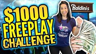 $1000 FREE PLAY CHALLENGE ! HOW MUCH MONEY CAN WE MAKE ?!