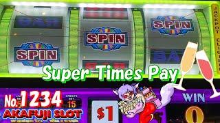 Wheel of Fortune 2x3x4x5x Super Times Pay Slot Machine, Lotus Flower Slot @YAAMAVA Casino 赤富士スロット