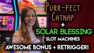 HAHAHA! BONUS + RETRIGGER! Solar Blessing Slot Machine! AWESOME WIN!!