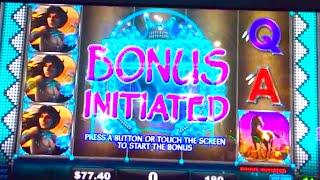 BIG WIN!!  LIVE PLAY "TURQUOISE PRINCESS" Slot Machine Bonus