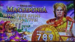 King of Macedonia Slot Machine Bonus Won ! NICE WIN