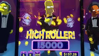 SIMPSONS SLOT MACHINE  • A BUNCH MORE WINS YOU GUYS!