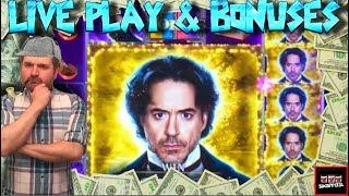Gypsys, Brent, and SDGuy. LIVE PLAY on Game of Shadows Slot Machine with Bonuses and BIG WINS!