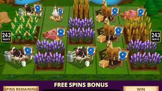 FARMVILLE 2 Video Slot Game with a WATER WELL FREE SPIN BONUS