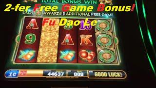 A 2-FER, 2 Free Game Bonus Opportunities. Fu Dao Le Slot Machine
