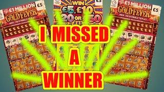WOW...LOOK I MISSED A WINNER..ON " GOLDFEVER "...and we do MORE SCRATCHCARDS