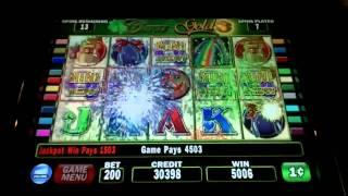 Clovers Gold slot machine bonus win at Parx