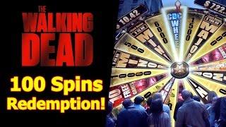 The Walking Dead Slot Bonus - 100 Spins Redemption, Big Win!