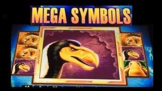 MEGA SYMBOL! MASTODON Slot Machine Bonus Win!  ~WMS (Mastodon)