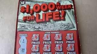 $2 Illinois Scratchcard Instant Scratch Off Lottery Ticket