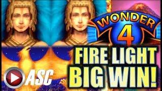 •FIRE LIGHT PRIESTESSES BIG WIN!!• WONDER 4 (Aristocrat) Slot Machine Bonus