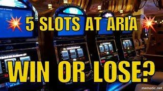 •5 Slot Machines in 15 Minutes at ARIA•WIN or LOSE?•