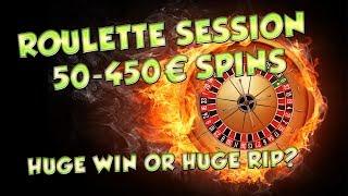 Casino Roulette session 50-450€ spins - BIG WIN????