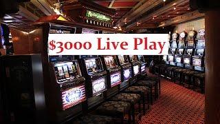 $3000 Live Play On The Slot Machines•