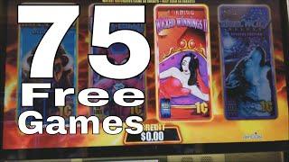 Wicked Winnings 2 Slot Machine • •75 FREE GAMES WON• • First Spin Bonus