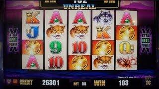 BUFFALO Bonus Round + Retriggers Slot Machine Free Spins Win
