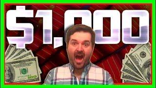 EPIC! TURNING MY FREE PLAY INTO A THOUSAND DOLLARS!!! $1,000!!! Slot Machine Bonuses With SDGuy1234