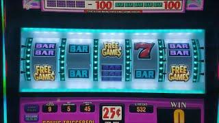 Double Diamond Slot Machine Bonus - FULL GAME Live Play   25c Denom