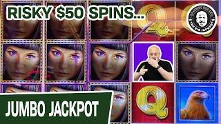 RISKY $50 Spins Playing Island Eyes Slots | BIG MONEY From The Big Jackpot’s Stomping Ground