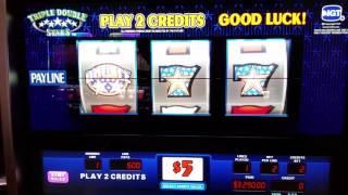 Triple Double Stars High Limit Slot Machine Jackpot