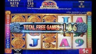 ***MAYAN CHIEF BIG WIN*** 136 FREE GAMES To Start - How Many More Free Games I Can Get????