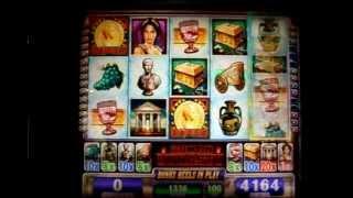 BIG WINS + 3 Bonuses + Live Trigger on Roman Dynasty Slots - 5c WMS Slots