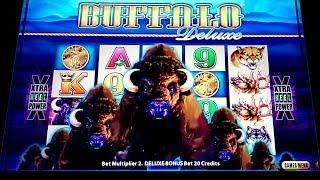 Buffalo Deluxe Slot - Free Spins Re-Triggers/Bonus Win