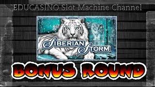 ** SIBERIAN STORM ** 24 FREE SPINS!!! ** 10c ** BY IGT SLOT MACHINE