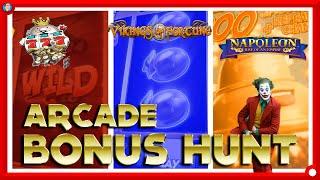 • ARCADE BONUS HUNT!!  | The Joker, Napoleon, Vikings of Fortune !! •